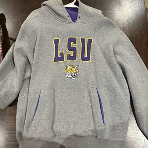 LSU grey hoodie. Size small